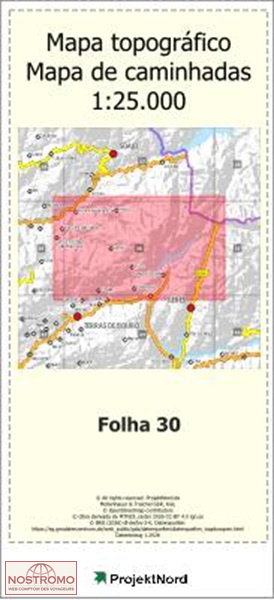 030 ENTRE AMBOS-OS-RIOS (PONTE DA BARCA) | carte topographique Projektnord