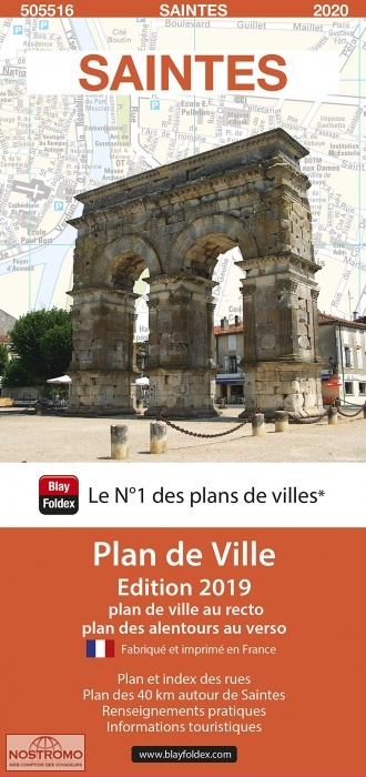 SAINTES | Blay Foldex street map