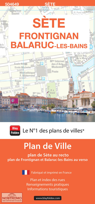 SÈTE - FRONTIGNAN - BALARUC-LES-BAINS | Blay Foldex street map