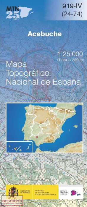 0919-4 ACEBUCHE | carte topographique CNIG