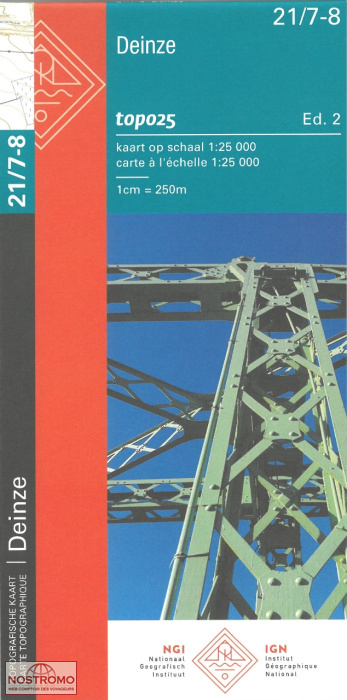 21/7-8 DEINZE | carte topographique NGI/IGN