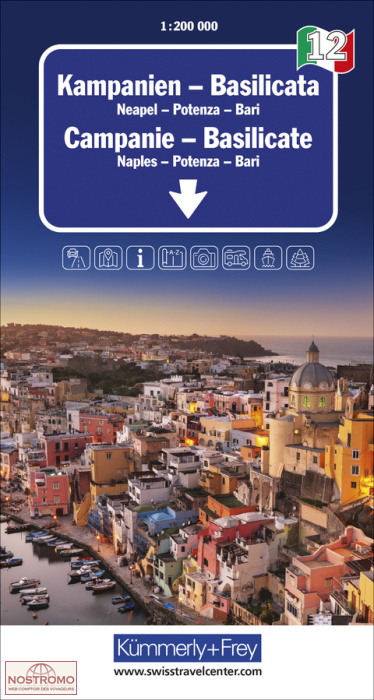 12 CAMPANIA - BASILICATA | Kummerly+Frey road map