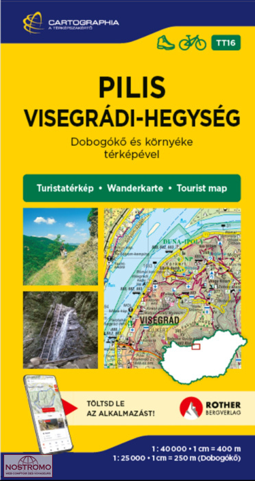 16 PILIS - VISEGRADI-HEGYSEG | carte de randonnée Cartographia