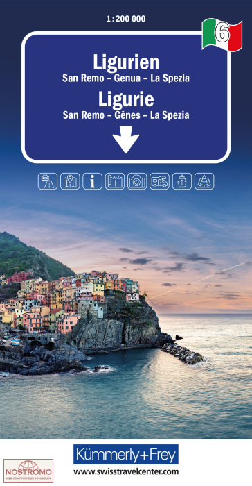 06 LIGURIE | carte routière Kummerly+Frey