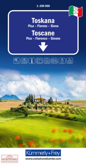 08 TOSCANE | carte routière Kummerly+Frey