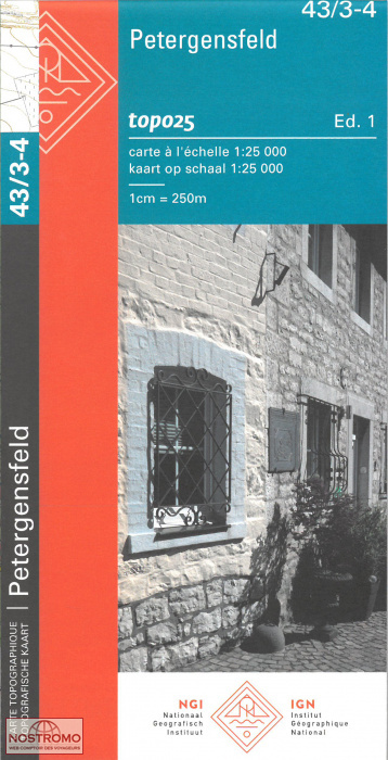 43/3-4 PETERGENSFELD | carte topographique NGI/IGN