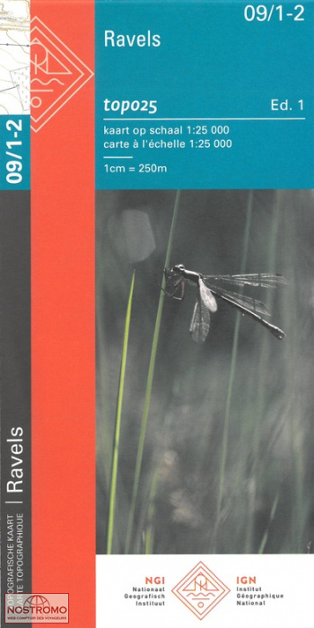 09/1-2 RAVELS | carte topographique NGI/IGN