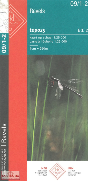 09/1-2 RAVELS | NGI/IGN topographical map