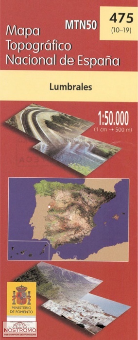 475 LUMBRALES | carte topographique CNIG