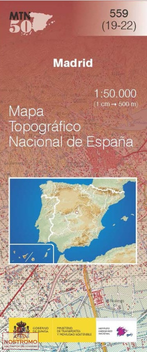 559 MADRID | CNIG topographical map