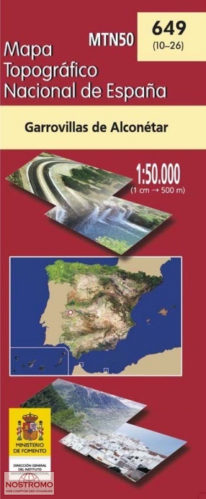 649 GARROVILLAS DE ALCONÉTAR | carte topographique CNIG