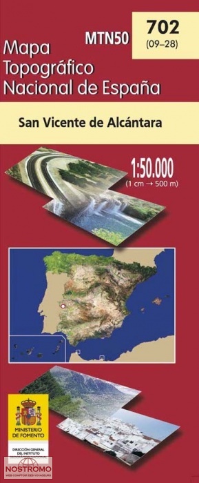 702 SAN VICENTE DE ALCÁNTARA | carte topographique CNIG