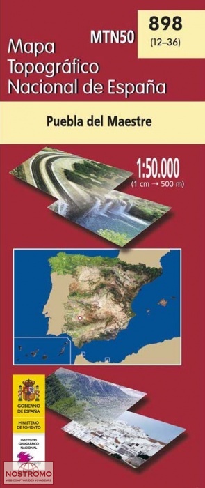 898 PUEBLA DEL MAESTRE | carte topographique CNIG
