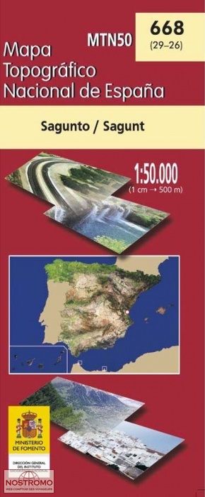 668 SAGUNTO/SAGUNT | carte topographique CNIG