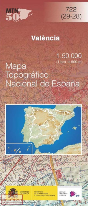 722 VALENCIA | carte topographique CNIG