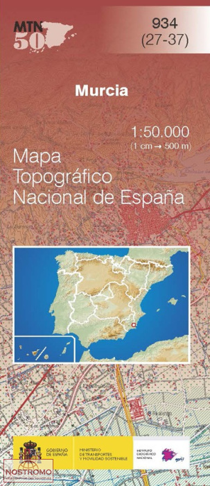 934 MURCIA | carte topographique CNIG
