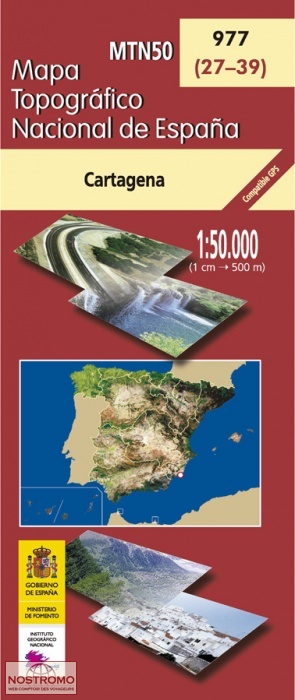 977 CARTAGENA | carte topographique CNIG