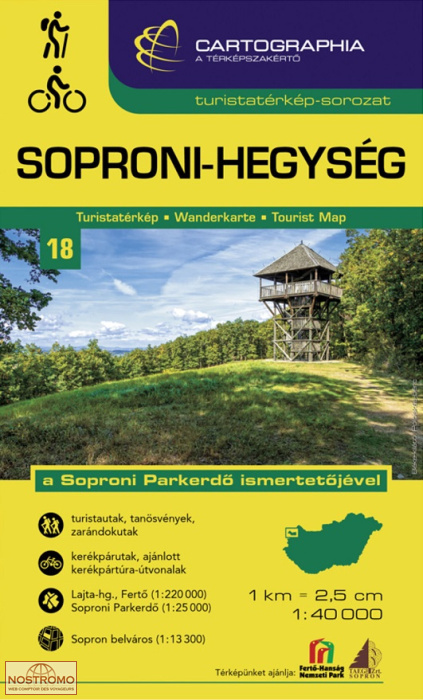 18 SOPRONI-HEGYSEG | carte de randonnée Cartographia
