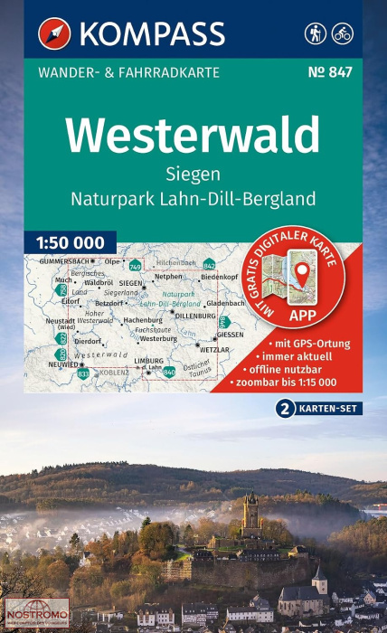 847 WESTERWALD | Kompass hiking maps