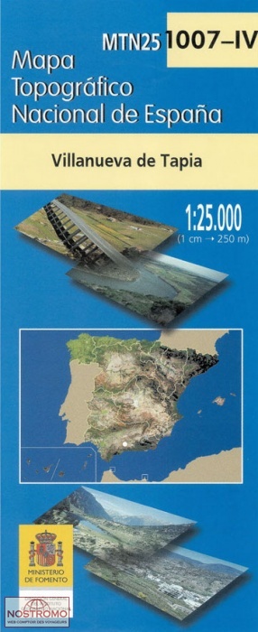 1007-4 VILLANUEVA DE TAPIA | carte topographique CNIG