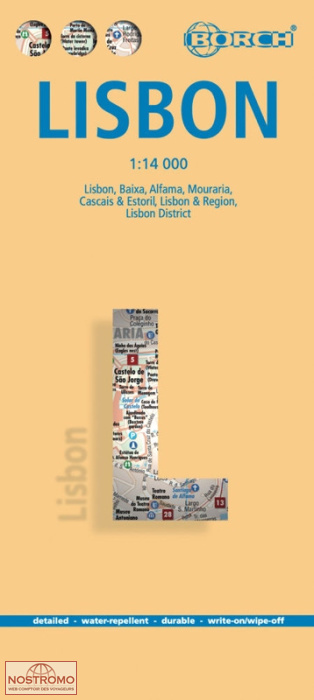 LISBONNE | plan de ville Borch