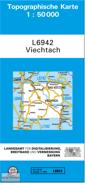 L6942 VIECHTACH | carte topographique LDBV