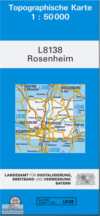 L8138 ROSENHEIM | carte topographique LDBV