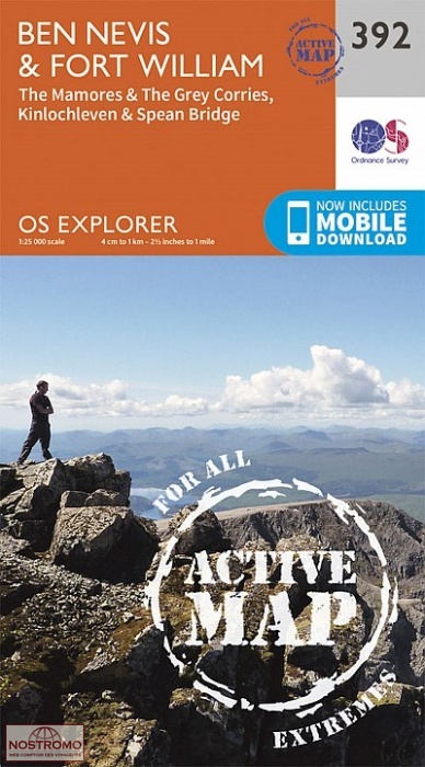 392 BEN NEVIS & FORT WILLIAM | OS hiking map