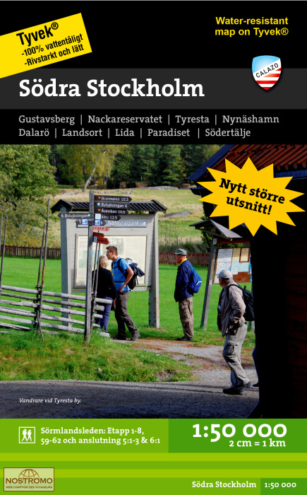 SÖDRA STOCKHOLM | carte de randonnée Calazo