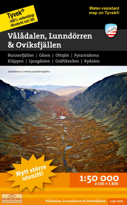 VÅLÅDALEN, LUNNDÖRREN & OVIKSFJÄLLEN | Calazo hiking map