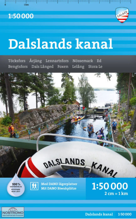 DALSLANDS KANAL | carte de randonnée Calazo