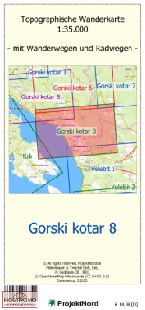 GORSKI KOTAR 8 | carte topographique Projektnord