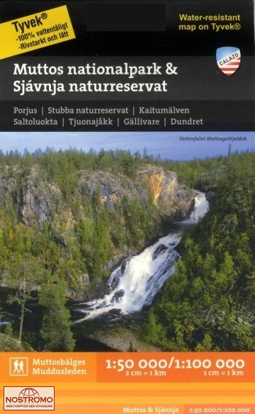 MUTTOS NATIONALPARK & SJVANJA NATURRESERVAT | Calazo hiking map