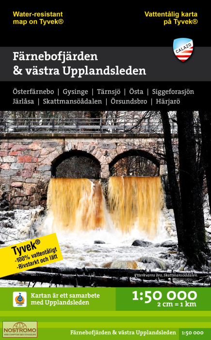 FÄRNEBOFJÄRDEN & VÄSTRA UPPLANDSLEDEN | carte de randonnée Calazo