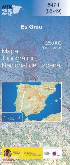 647-1 ES GRAU | carte topographique CNIG