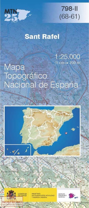 798-2 SANT RAFEL | carte topographique CNIG
