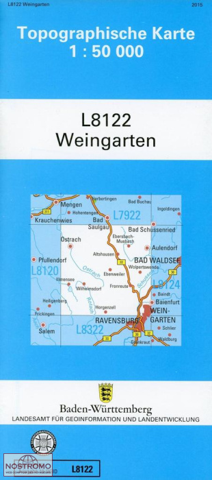 L8122 WEINGARTEN | carte topographique LGL