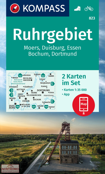 823 RUHRGEBIET | Kompass hiking maps