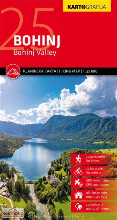 BOHINJ | carte de randonnée Kartografija