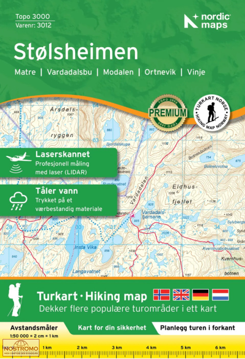 3012 STØLSHEIMEN | Nordic Maps hiking map