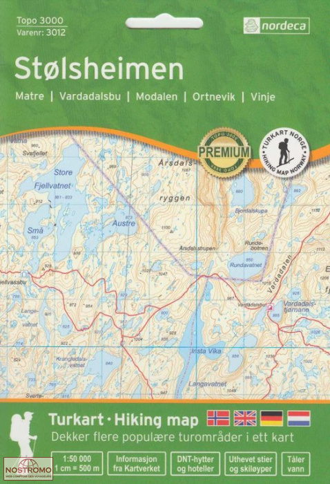 3012 STØLSHEIMEN | carte de randonnée Nordeca