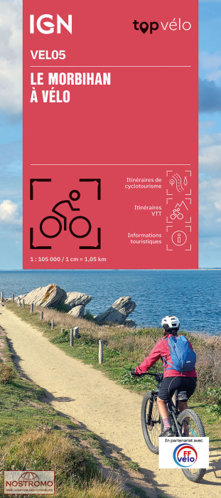 VEL05 LE MORBIHAN À VÉLO | carte de cyclotourisme IGN