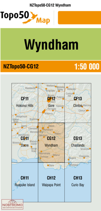 CG12 WYNDHAM | carte topographique LINZ