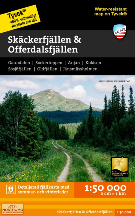 SKÄCKERFJÄLLEN & OFFERDALSFJÄLLEN | Calazo hiking map