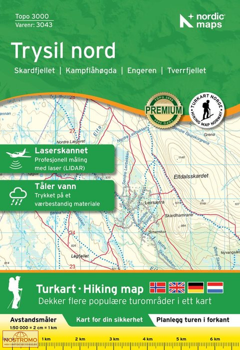 3043 TRYSIL NORD | Nordic Maps hiking map