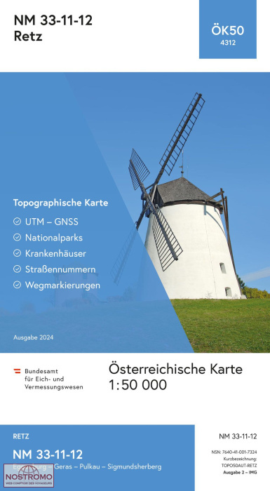 4312 RETZ | carte topographique BEV