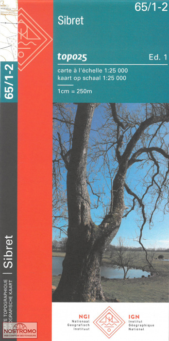 65/1-2 SIBRET | carte topographique NGI/IGN