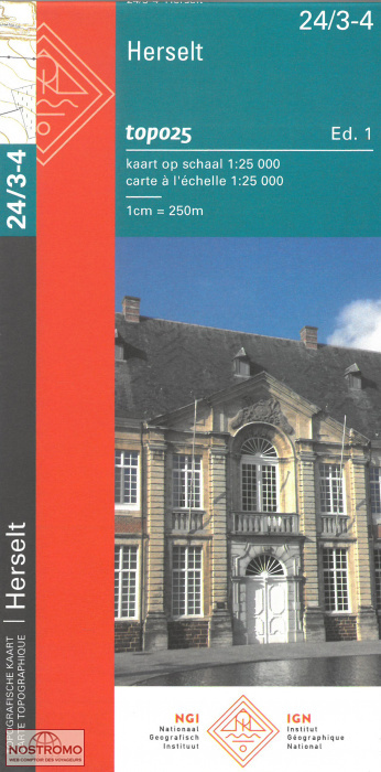 24/3-4 HERSELT | carte topographique NGI/IGN