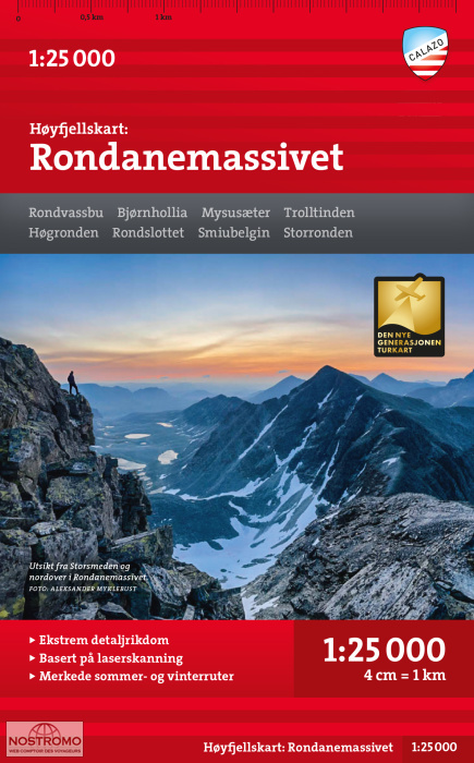 RONDANEMASSIVET | Calazo hiking map