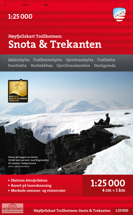 SNOTA & TREKANTEN | Calazo hiking map